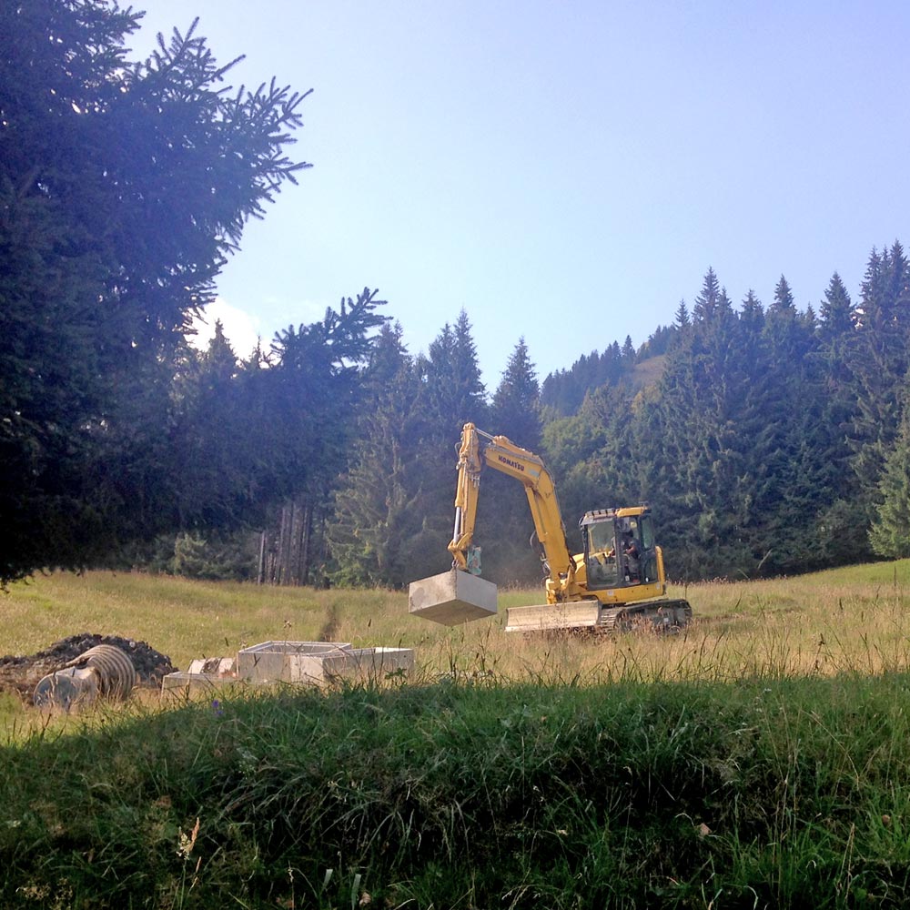 2 BTP pose de canalisation en Haute-Savoie