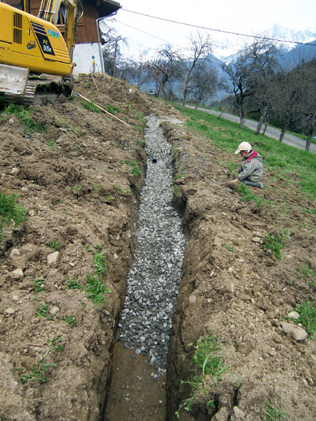 2 BTP Terrassement drainage cordon